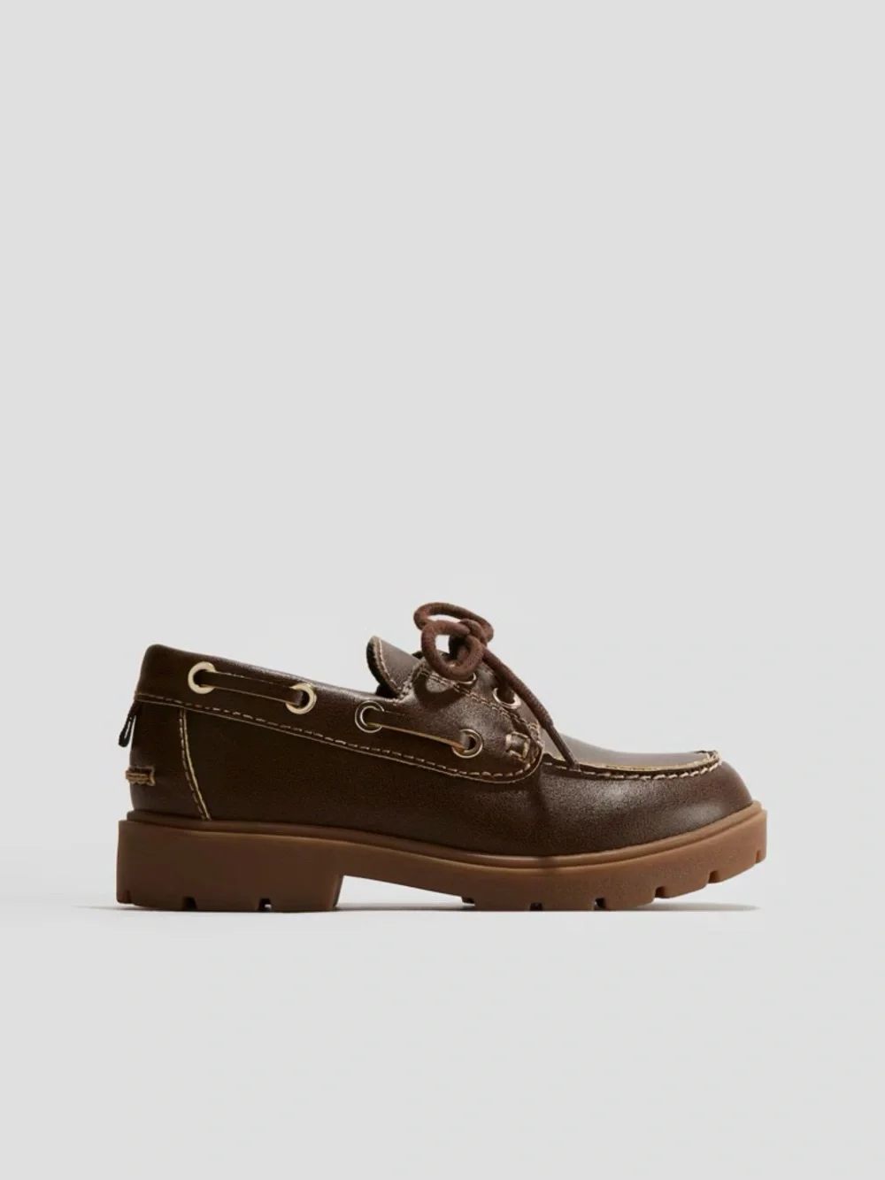 H&M Brown Kids Moccasin Boat Shoes